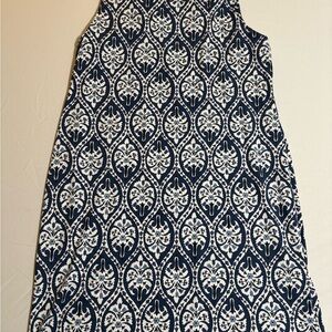 Charter Club Navy and White Midi Skirt